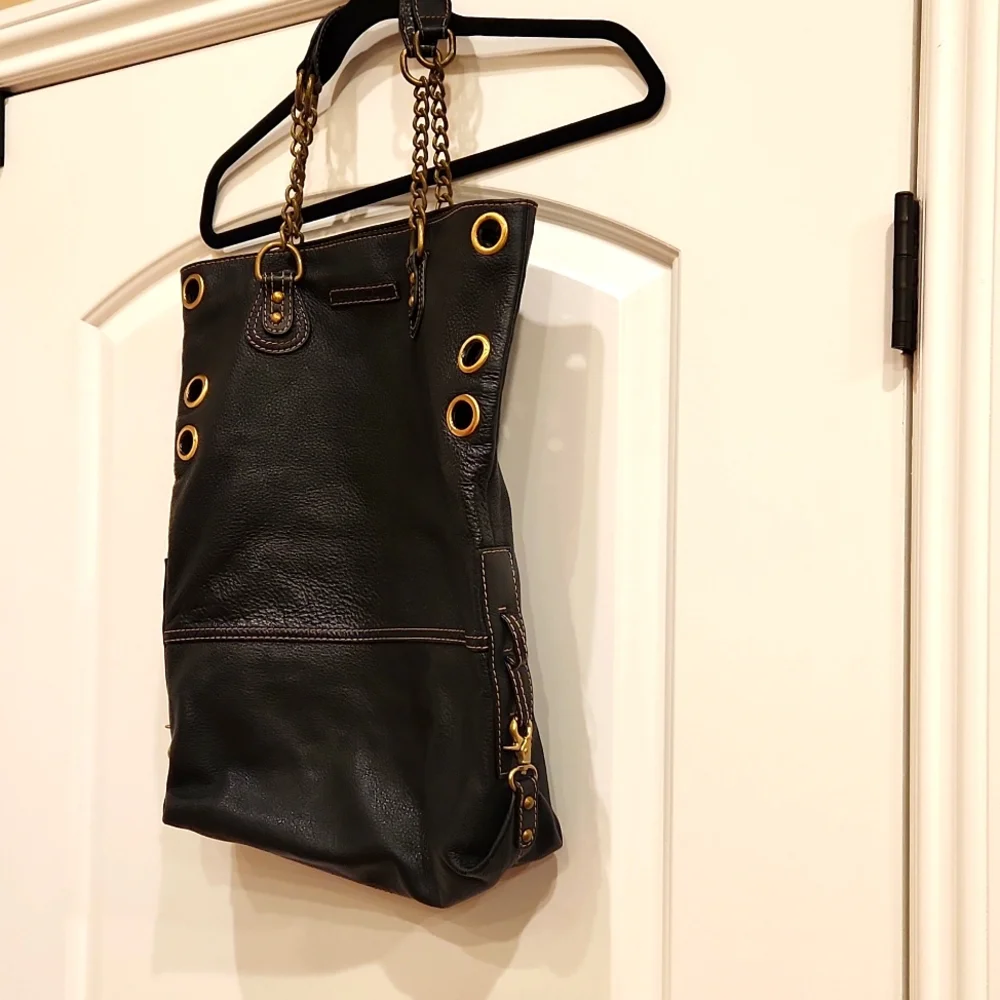 BCBGMaxAzria black leather